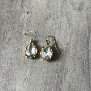 Crystal Dangle Hook Earrings